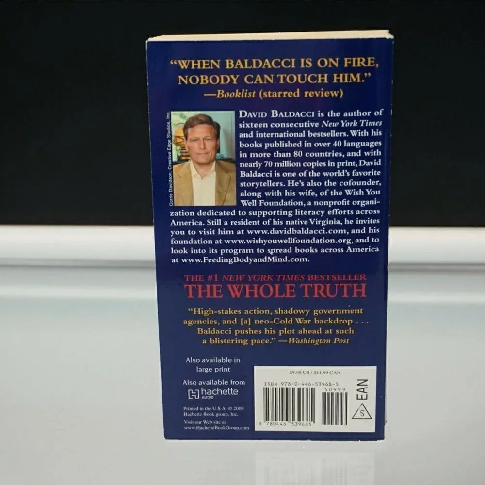 The Whole Truth by David Baldacci 2008 Vision Paperback